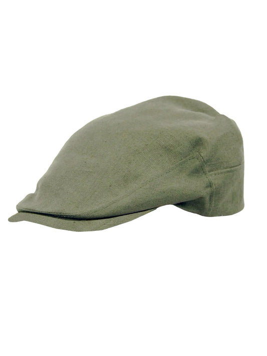 Linen Sicilian Flat Cap