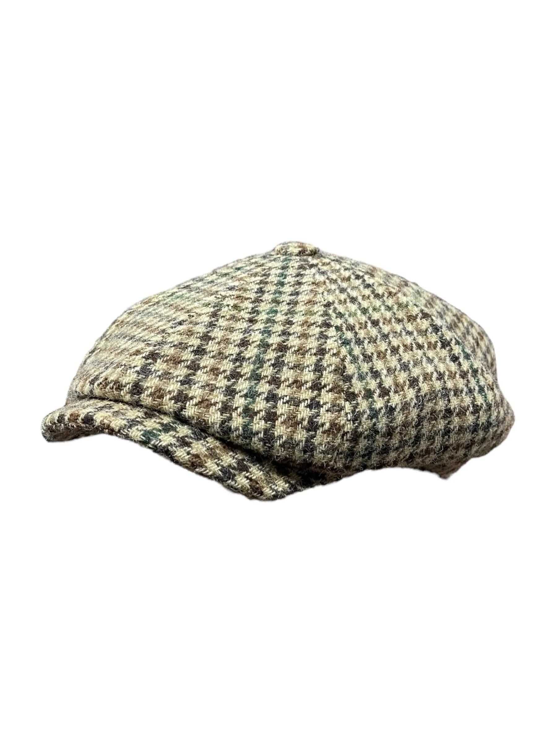 Houndstooth Gentleman Bakerboy Cap Laird Hatters