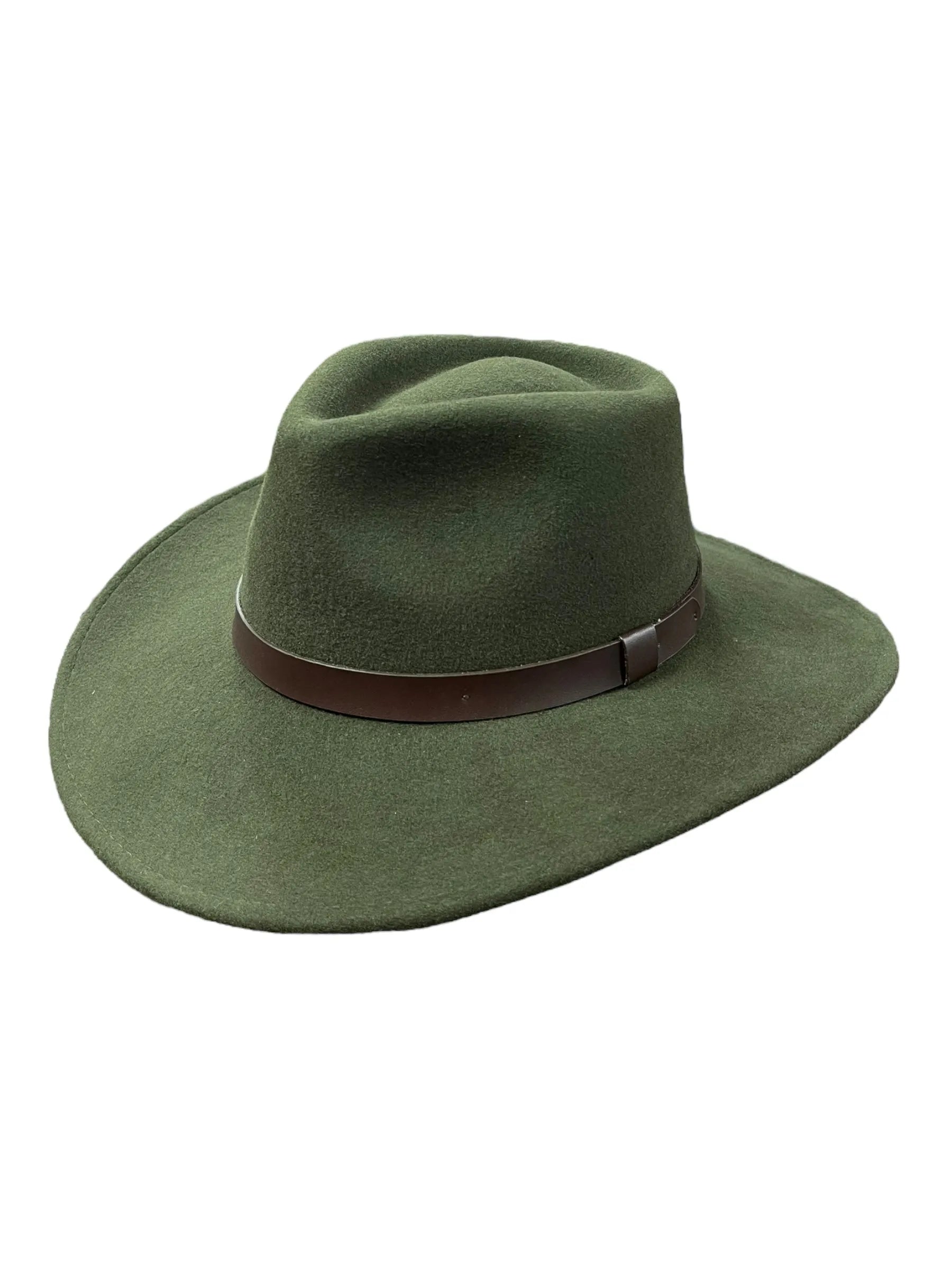 thumbnail image 2 of The Caesar | Chocolate Teardrop Fedora In Beaver Felt – Agnoulita Hats 2 of 11