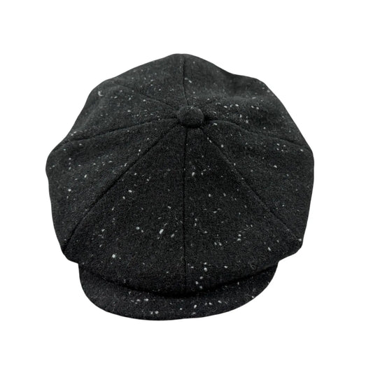 Speckled 'Brooklyn' Newsboy Cap (BLACK)