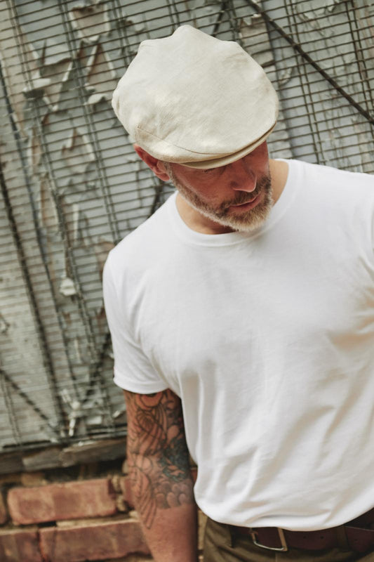 British Linen Flat Cap