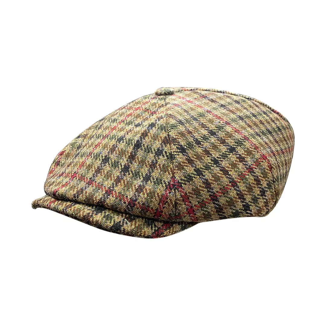 Tweed Four-Panel Newsboy Cap Laird-Hatters - Main Image