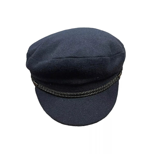 Navy Wool Mariner Cap