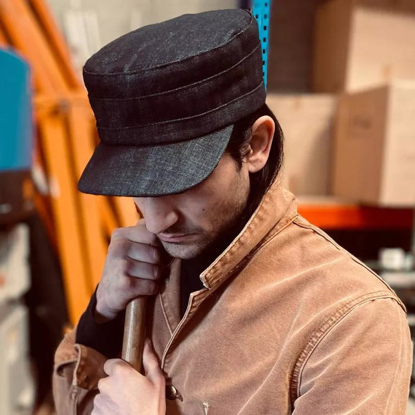 Denim Engineer Cap