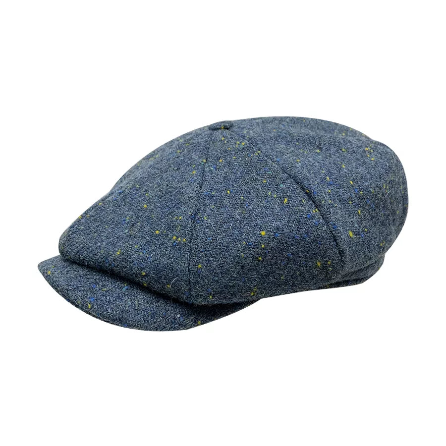 Speckled Harris Tweed 'Brooklyn' Newsboy Cap