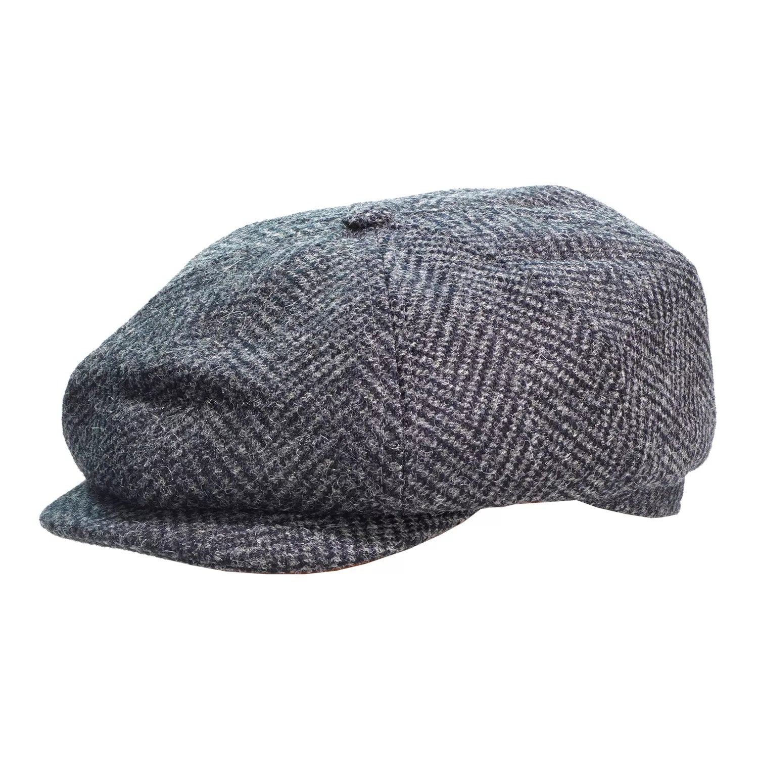 Herringbone 'Brooklyn' Newsboy Cap