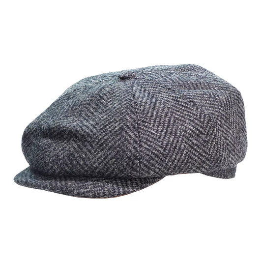 Herringbone 'Brooklyn' Newsboy Cap