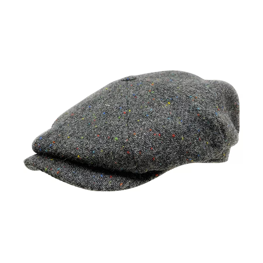 Speckled Harris Tweed 'Brooklyn' Newsboy Cap