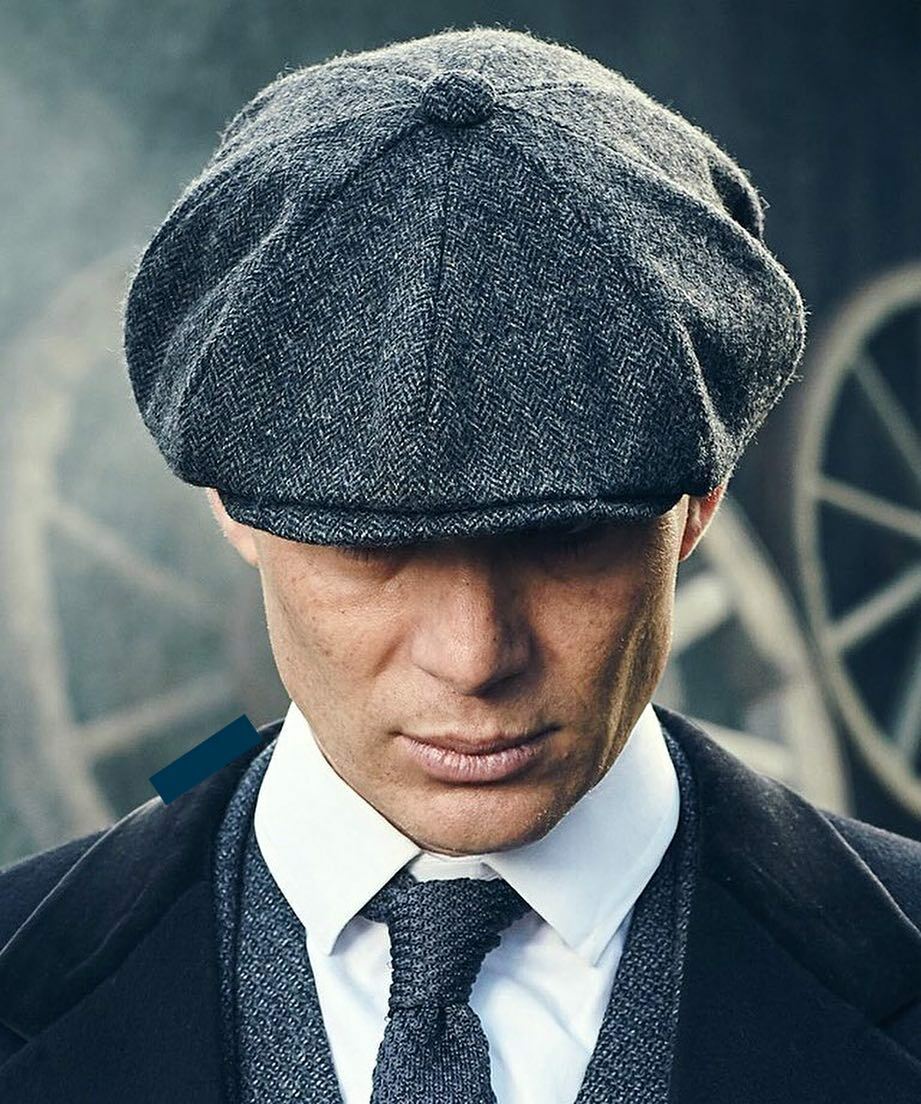 Thomas Shelby in Peaky Blinders Wearing Bakerboy Cap