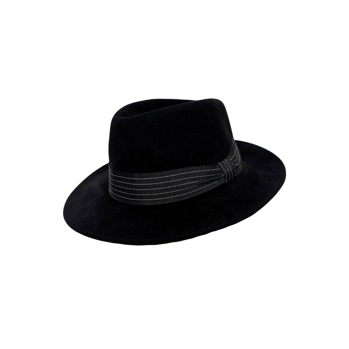 Shaftesbury fedora in velour furfelt