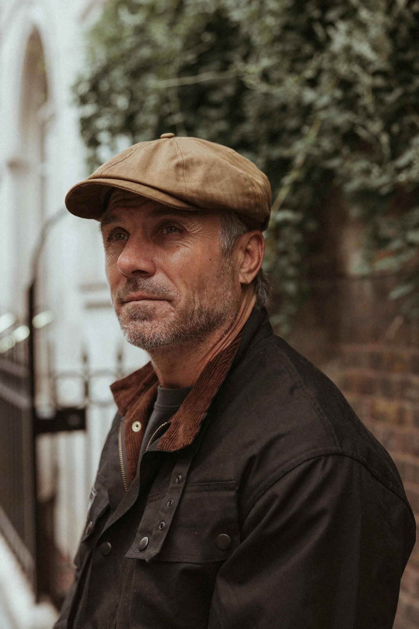 Brooklyn Bakerboy Cap - Herringbone Cotton 'Newsboy'