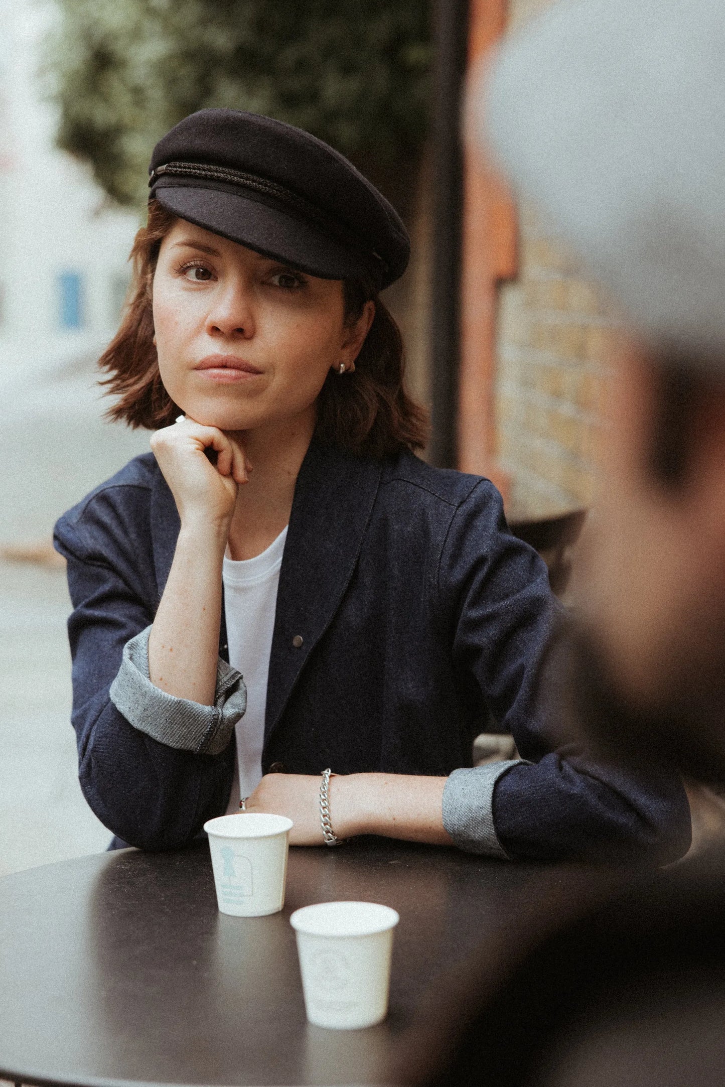 Navy Wool Mariner Cap