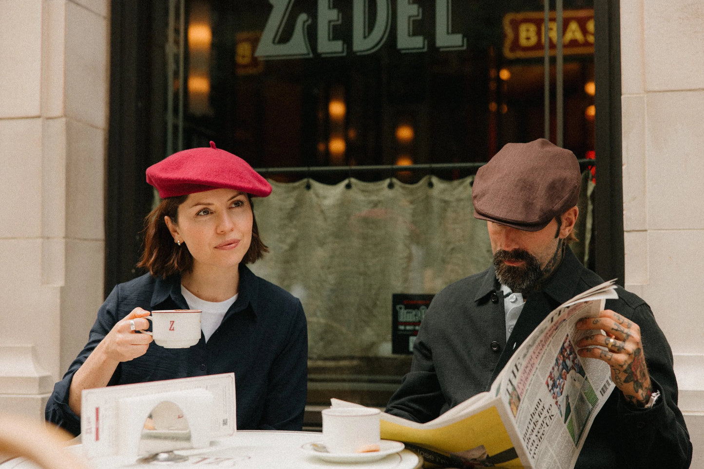 British Linen Flat Cap