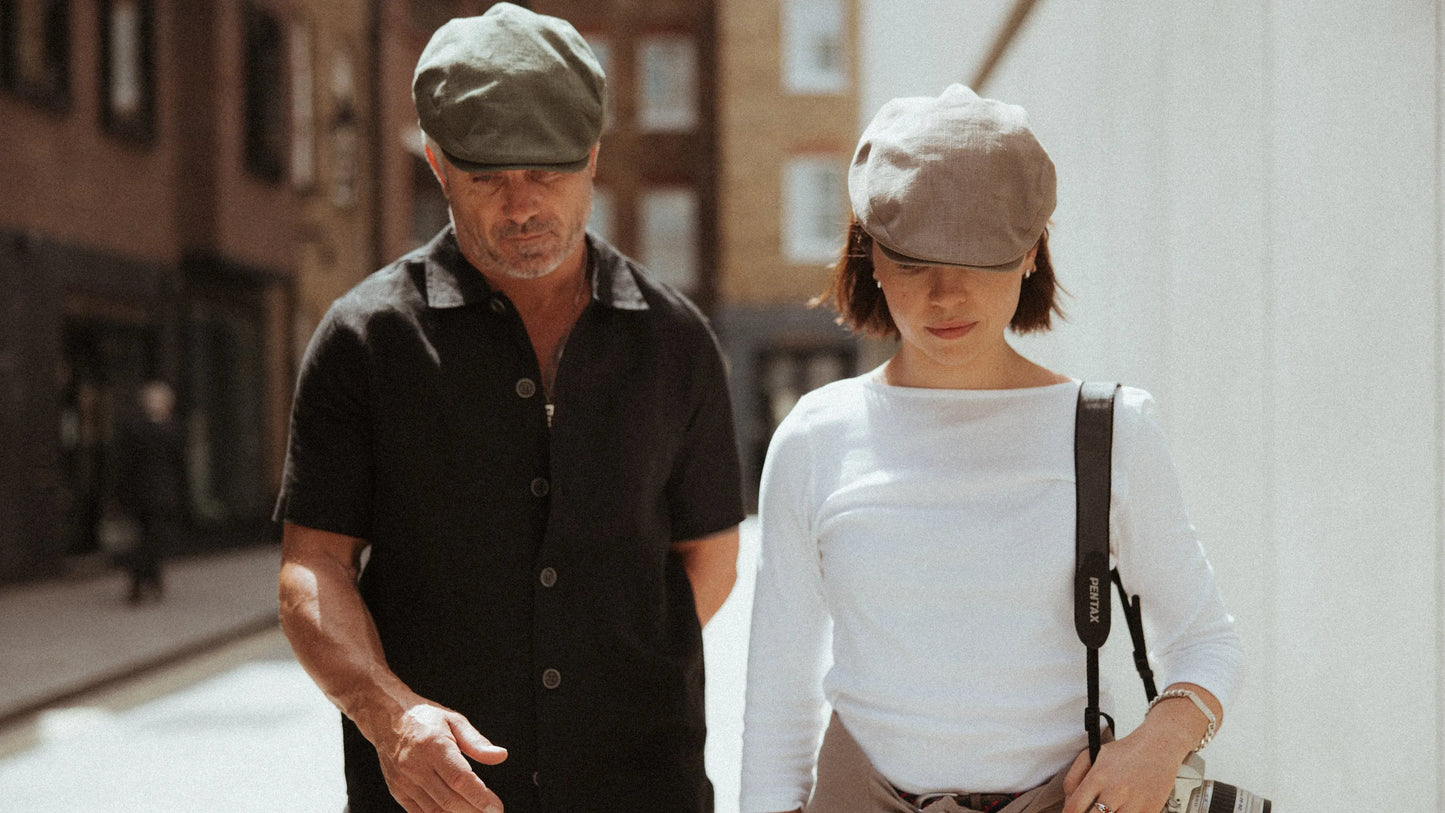 British Linen Flat Cap