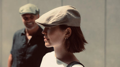 British Linen Flat Cap