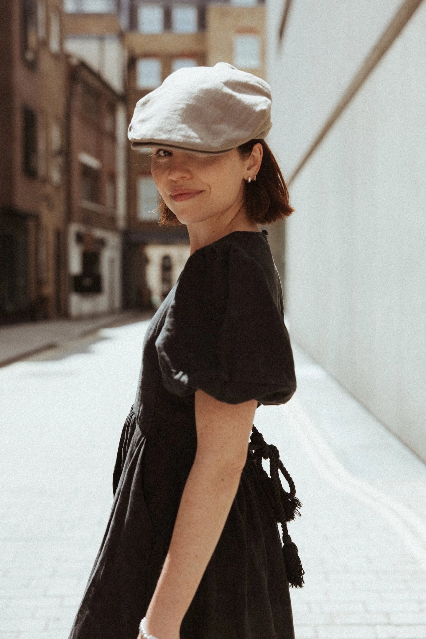 British Linen Flat Cap