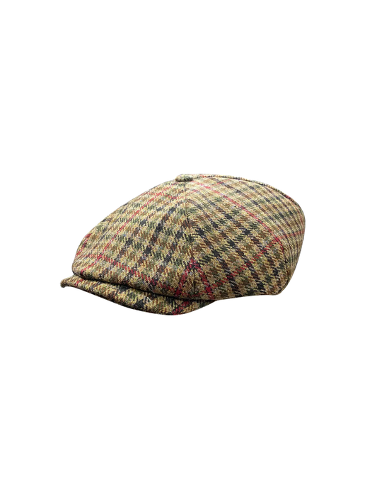 Tweed Four Panel Newsboy Cap