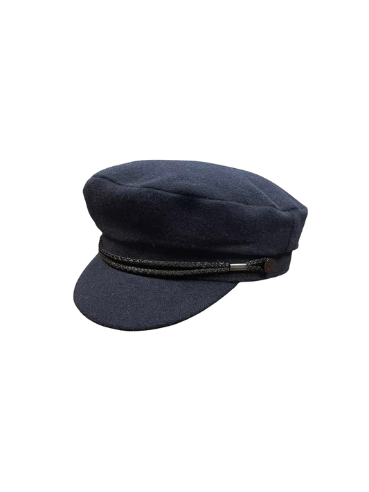 Navy Wool Mariner Cap