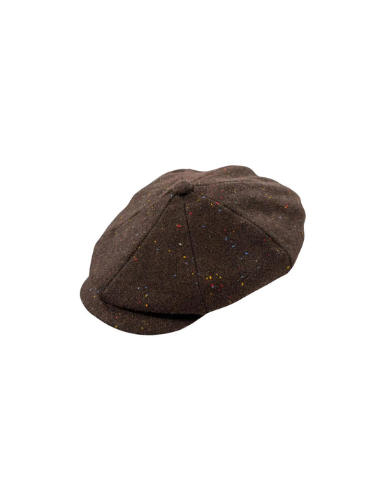 Speckled 'Brooklyn' Newsboy Cap (BROWN)