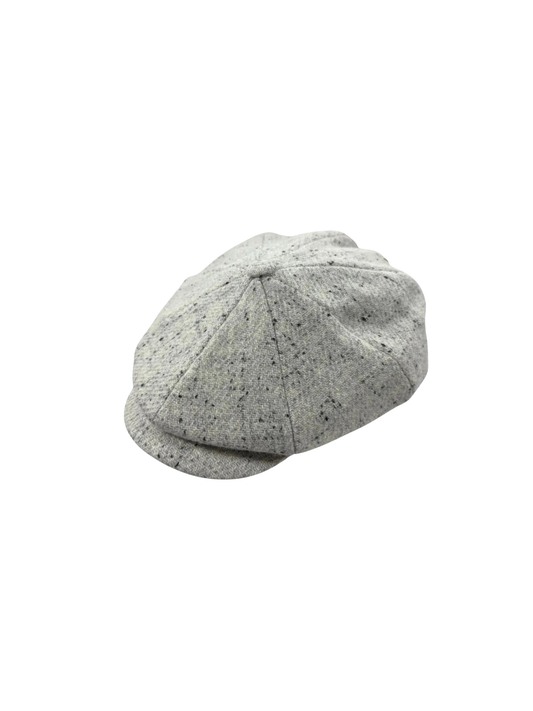 Speckled 'Brooklyn' Newsboy Cap (PALE GREY)