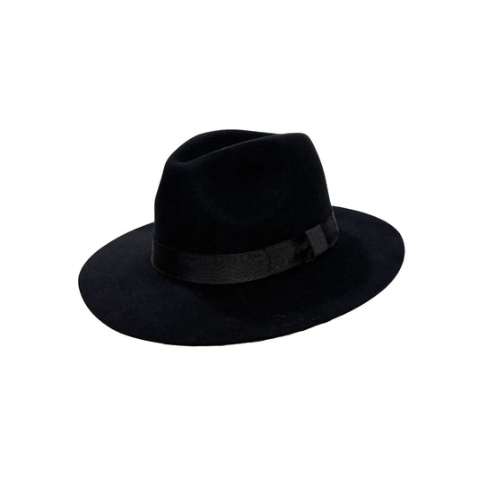 Cashmere Crushable Fedora (BLACK)