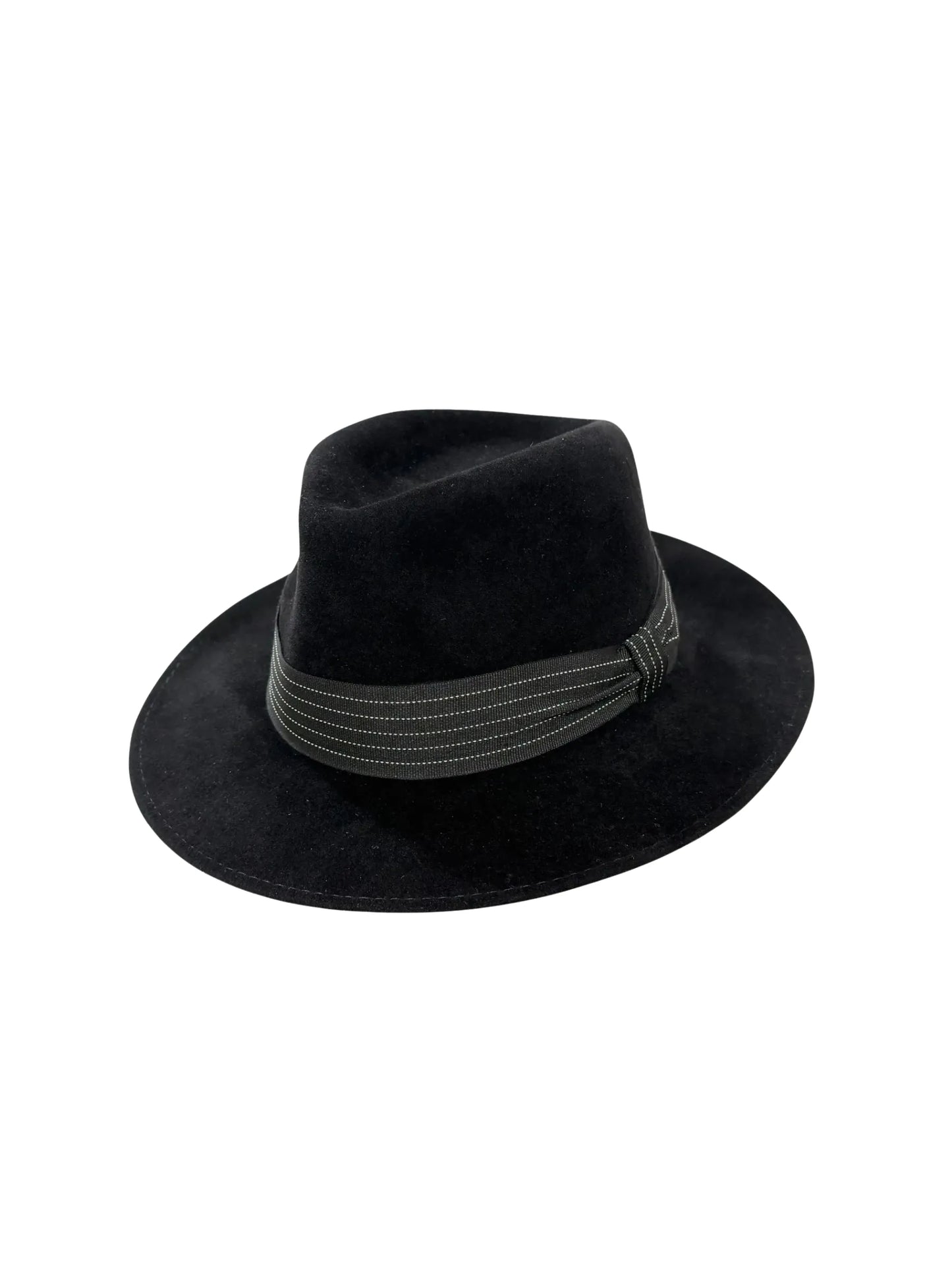 Shaftesbury fedora in velour furfelt