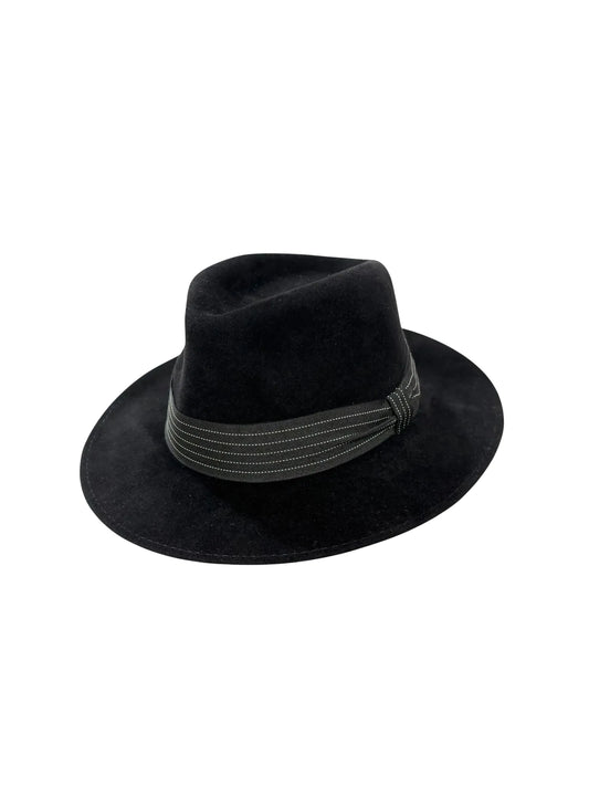 Shaftesbury fedora in velour furfelt