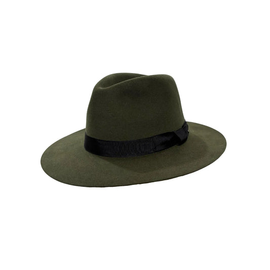 Cashmere Crushable Fedora (GREEN)
