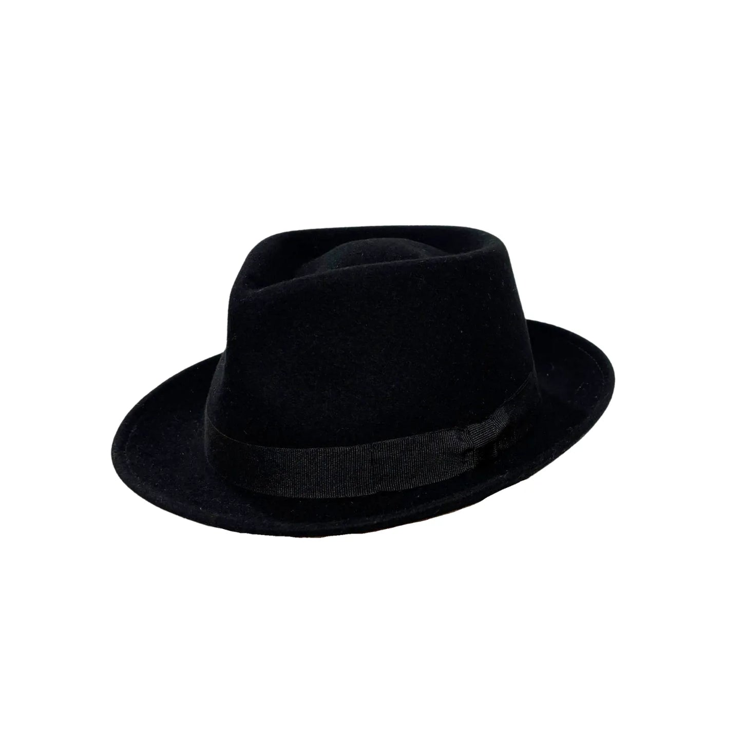 Diamond Porkpie Wool (BLACK)