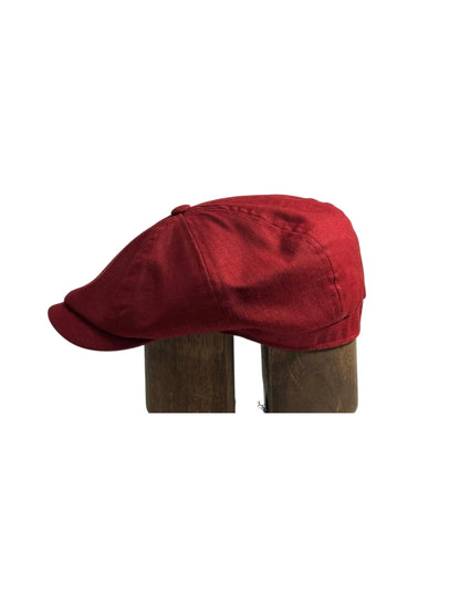 Linen 'Brooklyn' Bakerboy Cap