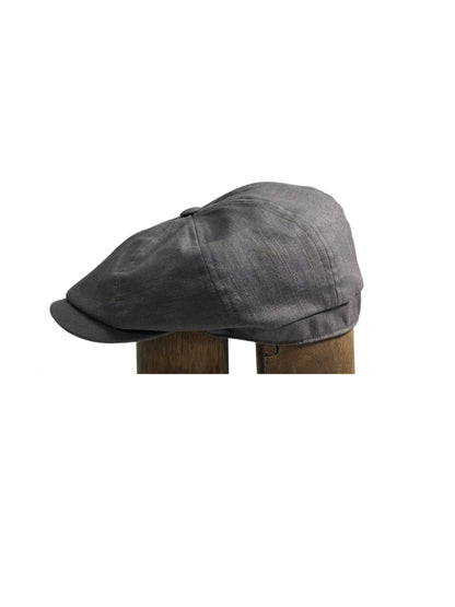 Linen 'Brooklyn' Bakerboy Cap
