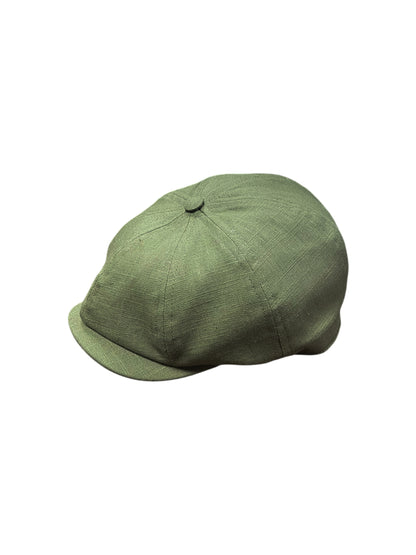 Linen 'Brooklyn' Newsboy Cap