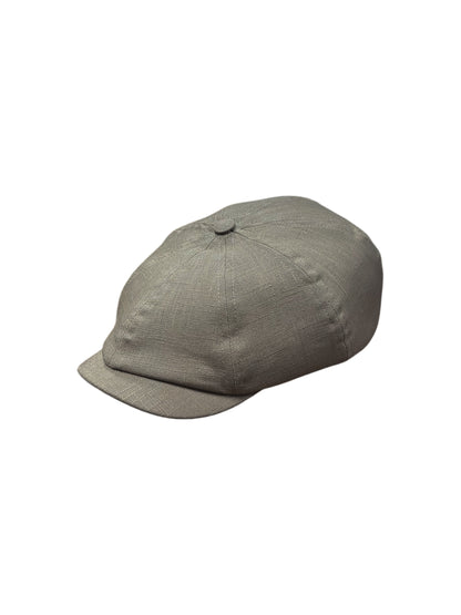 Linen 'Brooklyn' Newsboy Cap