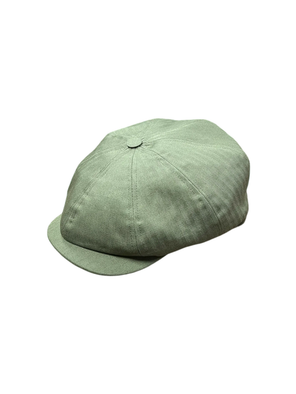 Herringbone Cotton ‘Brooklyn’ Newsboy Cap