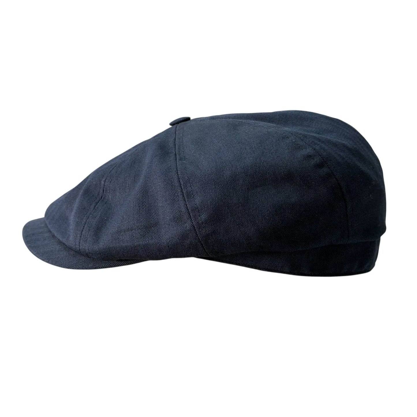 Brooklyn Bakerboy Cap - Herringbone Cotton 'Newsboy'