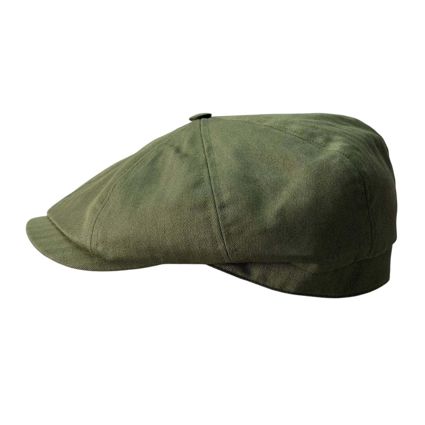 Brooklyn Bakerboy Cap - Herringbone Cotton 'Newsboy'