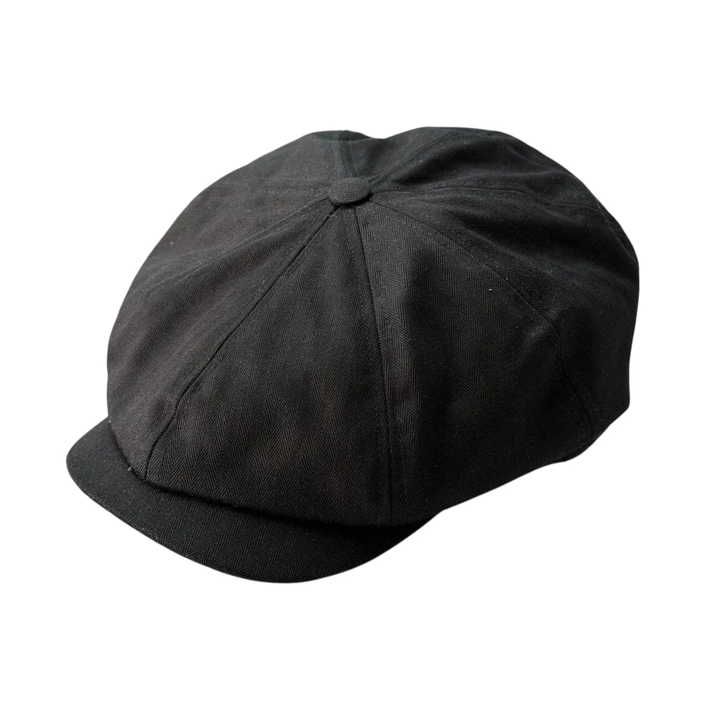 Brooklyn Bakerboy Cap - Herringbone Cotton 'Newsboy'