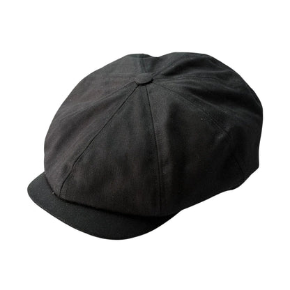 Brooklyn Bakerboy Cap - Herringbone Cotton 'Newsboy'