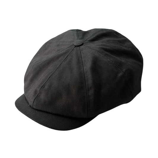 Brooklyn Bakerboy Cap - Herringbone Cotton 'Newsboy'