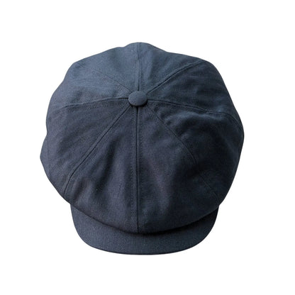 Brooklyn Bakerboy Cap - Herringbone Cotton 'Newsboy'