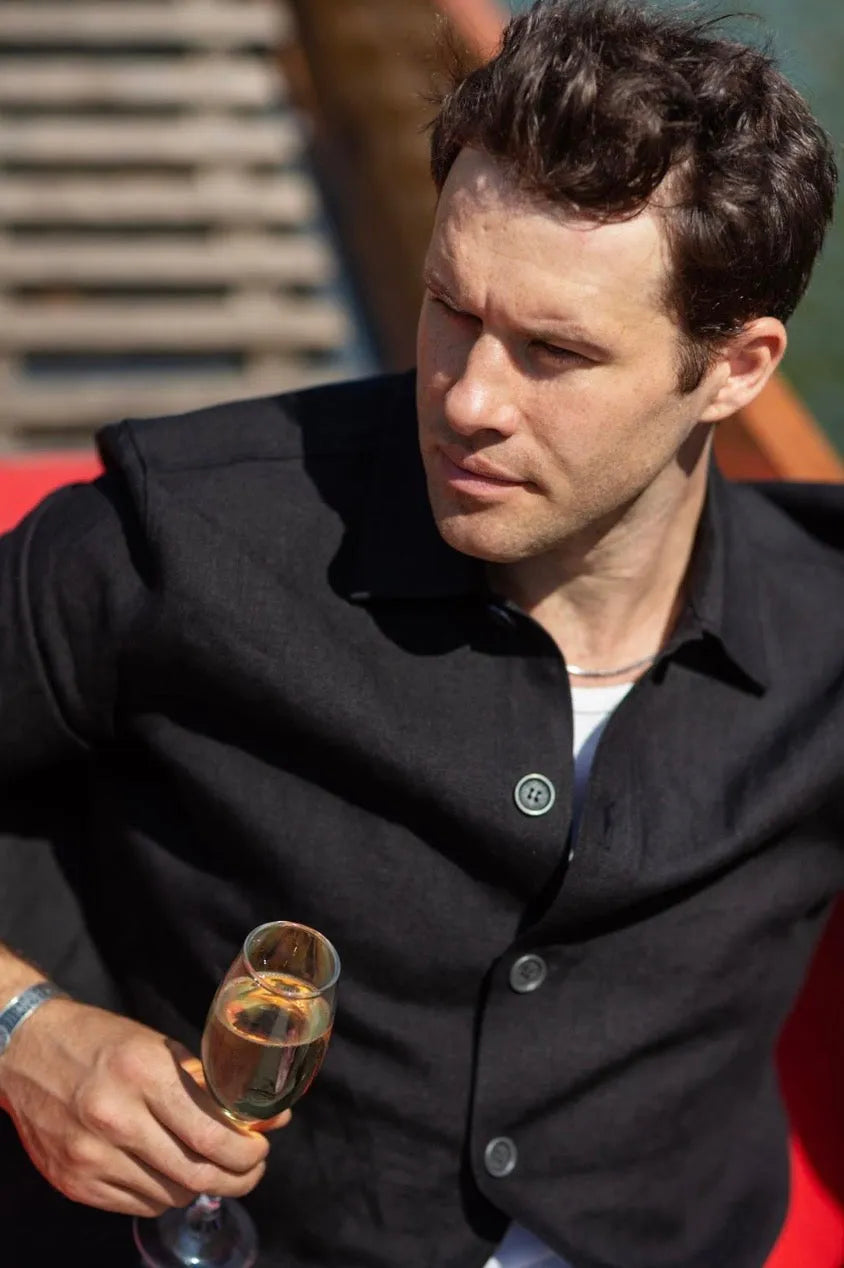 Linen Utility Short Sleeve Shirt