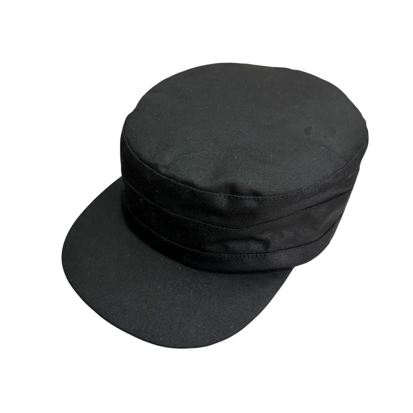 Engineer cap in wax cotton with moleskin under peak