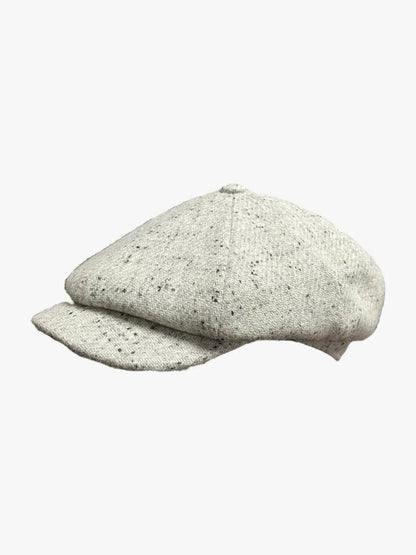 Speckled 'Brooklyn' Newsboy Cap (PALE GREY)