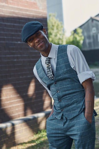 British Linen Flat Cap