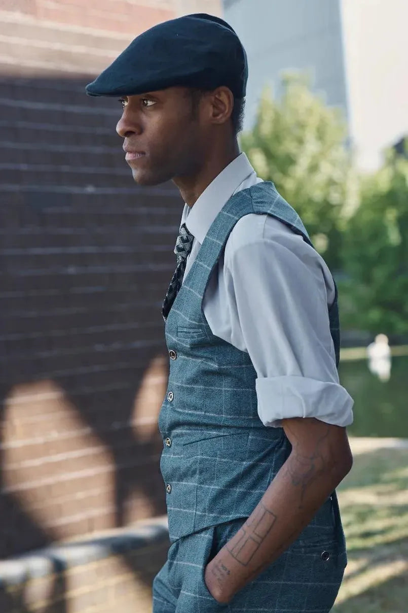 British Linen Flat Cap