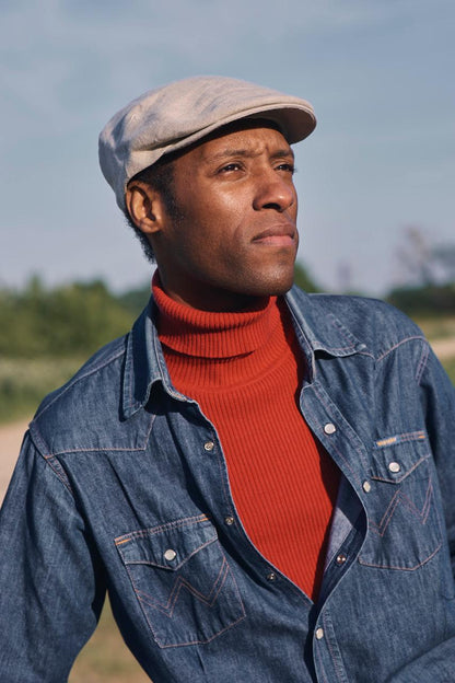 British Linen Flat Cap