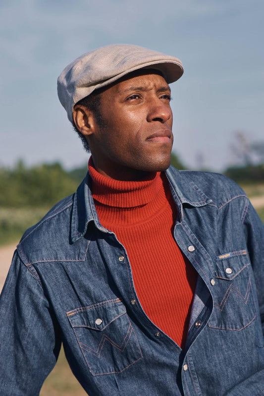 British Linen Flat Cap