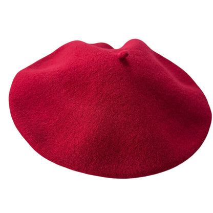 Unisex Beret Merino Wool Classic Fit