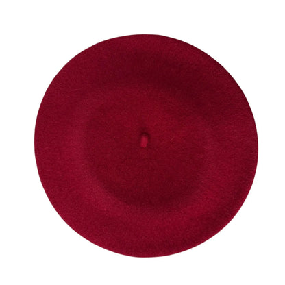 Unisex Beret Merino Wool Classic Fit