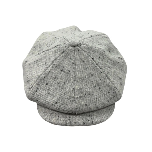Speckled 'Brooklyn' Newsboy Cap (PALE GREY)